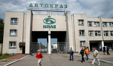 Kaum noch Automobilproduktion: Ukrainische Hersteller, wie hier ...
