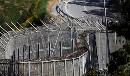 Grenzzaun an der spanischen Enklave Ceuta (Juni 2018)