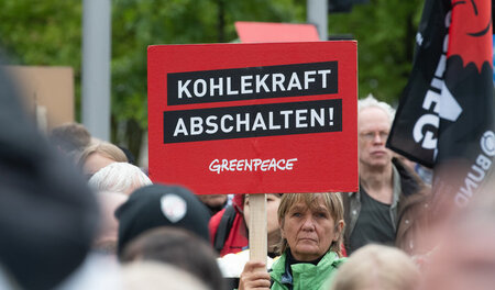 Teilnehmer der Demo für den Kohleausstieg am Sonntag in Berlin Teilnehmer der Demo für den Kohleausstieg am Sonntag in Berlin