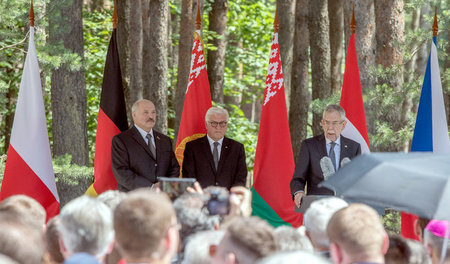 Alexander Lukaschenko, Frank-Walter Steinmeier und Alexander Van...