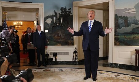US-Präsident Trump im Weißen Haus (Mai 2018)