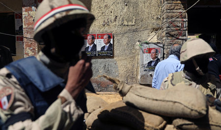 Ägyptens Präsident Abdel Fattah Al-Sisi stützt sich vor allem au...