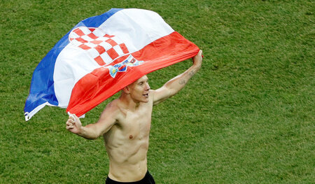 Rechtsfuß: Scherzkeks Domagoj Vida Rechtsfuß: Scherzkeks Domagoj Vida