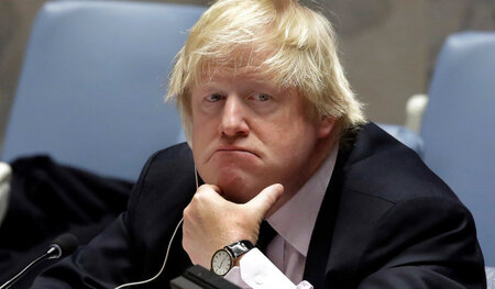 Aus und vorbei: Boris Johnson, bisheriger britischer Außenminist... Aus und vorbei: Boris Johnson, bisheriger britischer Außenminist...