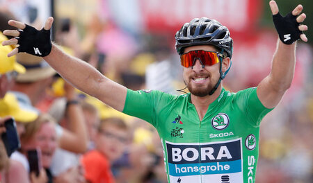 Der Slowake Peter Sagan gewinnt am Mittwoch die 5. Etappe der To...