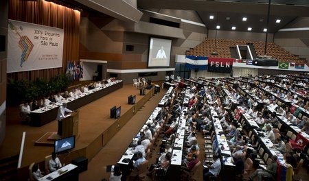 Eröffnungszeremonie des Forums am Sonntag in Havanna