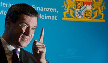 In Erklärungsnot: Bayerns Ministerpräsident Markus Söder, zum fr...