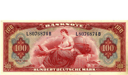 Eigentlich ganz hübsch: D-Mark-Banknote von 1948