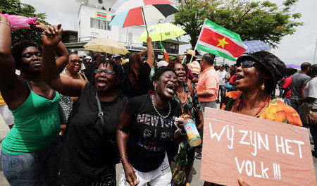 Antineoliberaler Protest: Demonstration gegen ein Abkommen zwisc...