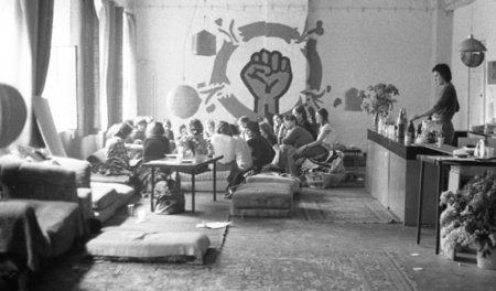 Markantes Logo: Gruppentreffen im »Lesbischen Aktionszentrum« in...