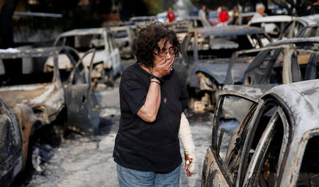 Mati in der Nähe von Athen, 24. Juli: Nach dem Feuer