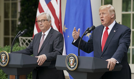Zwei, die sich verstehen: Jean-Claude Juncker und Donald Trump
