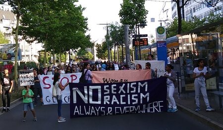 Demonstration von »Women in Exile« in Leipzig (24.7.2018)