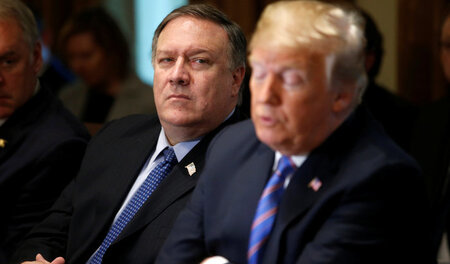 Aufpasser für Donald Trump: US-Außenminister Michael Pompeo legt... Aufpasser für Donald Trump: US-Außenminister Michael Pompeo legt...