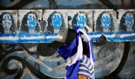 Protest gegen Nicaraguas Vizepräsidentin Rosario Murillo am 31. ...