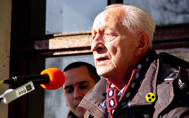 Heinz Keßler am Sonntag bei seiner Rede in Ziegenhals bei Berlin