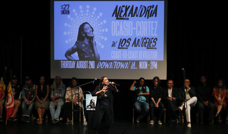 Hoffnungsträgerin der Linken: Alexandria Ocasio-Cortez bei einer...
