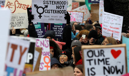 Demonstration für Frauenrechte in London (Januar 2018)