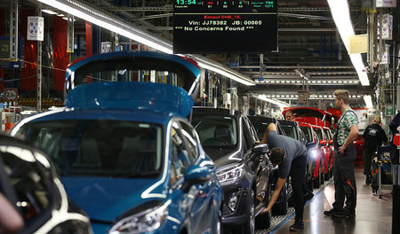 Montage des Ford-Modells »Fiesta« 2018 im Werk Köln Montage des Ford-Modells »Fiesta« 2018 im Werk Köln