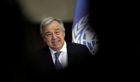 UN-Generalsekretär Guterres am 16. Juni in San José UN-Generalsekretär Guterres am 16. Juni in San José