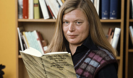 Angelika Mechtel auf der Frankfurter Buchmesse im Oktober 1980 Angelika Mechtel auf der Frankfurter Buchmesse im Oktober 1980