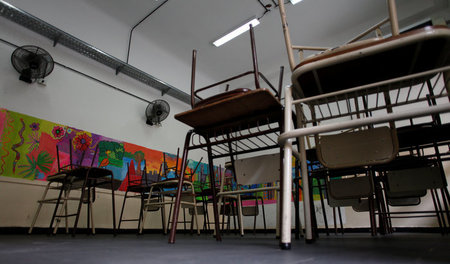 Leere Bänke: In Argentinien bleiben viele Schulen wegen des schl...