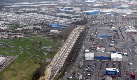 Erst im Oktober 2017 wurde die Zahl der Bahngleise am Bremerhave...