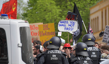 Antifaschistischer Protest am 1. Mai 2018 in Chemnitz
