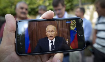 Auch mobil empfangbar: Übertragung der Rede des russischen Präsi...