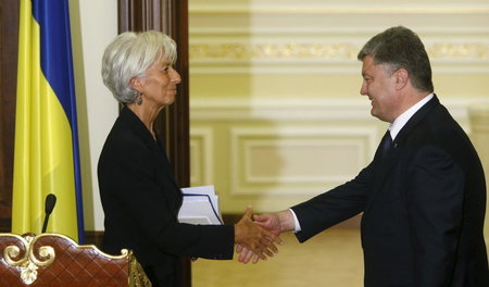 Hausaufgaben erledigt. IWF-Chefin Christine Lagarde lobt den ukr...