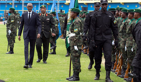 Präsident ohne Konkurrenz: Paul Kagame bei seiner vierten Vereid...