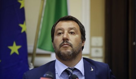 Matteo Salvini am 28. August in Mailand