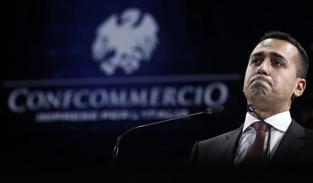 Zu Besuch beim italienischen Handelsverband: Luigi Di Maio, Mini...