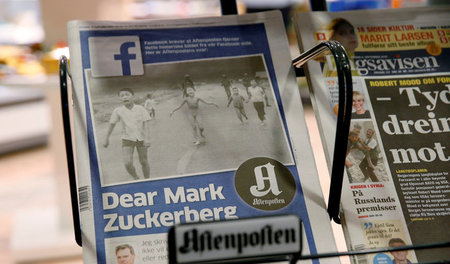 »Lieber Mark Zuckerberg«: Die norwegische Tageszeitung Aftenpost... »Lieber Mark Zuckerberg«: Die norwegische Tageszeitung Aftenpost...
