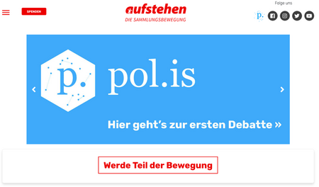 So einfach gehts: Mit ein paar Klicks ist man Teil der Bewegung