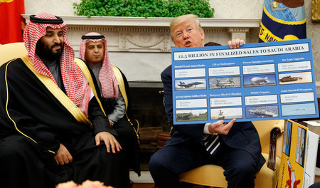 Der saudische Kronprinz Mohammed bin Salman kaufte in Washington...