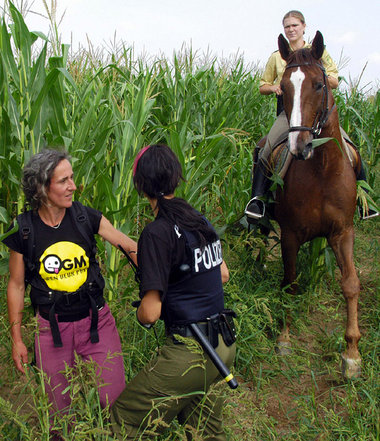 Polizeieinsatz gegen »Feldbefreier« bei Zehdenick (Brandenburg) ...