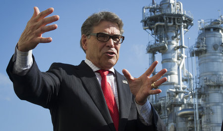 US-Energieminister Rick Perry, derzeit auf Werbetour für den Wir... US-Energieminister Rick Perry, derzeit auf Werbetour für den Wir...