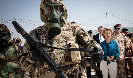 Deutsche Militärausbildung: Ursula von der Leyen auf dem irakisc...