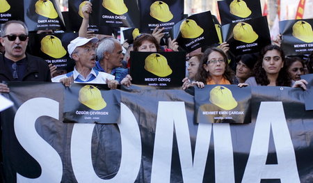 Gedenken an die Opfer des Minenunglücks von Soma (13.5.15)