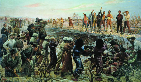 Isaak Brodskis Gemälde »Die Hinrichtung der 26 Kommissare von Ba...