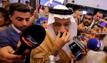 Der saudische Energieminister Al-Falih reagierte verschnupft auf...