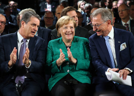 Zu Gast bei Freunden: Bundeskanzlerin Merkel am Dienstag beim »T...