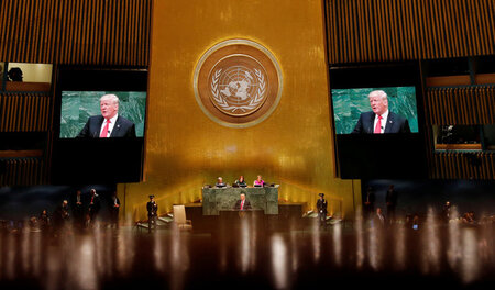 Will den Iran isolieren: US-Präsident Donald Trump bekräftigt be... Will den Iran isolieren: US-Präsident Donald Trump bekräftigt be...