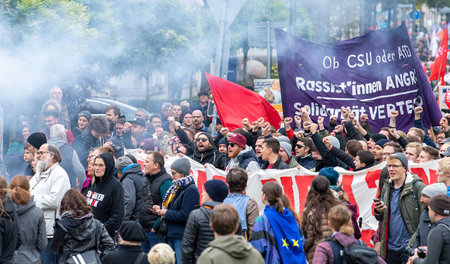 Insgesamt haben mehr als 55 Organisationen zu den Protesten aufg...