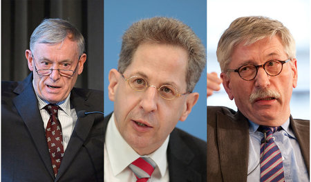 Host Köhler, Hans-Georg Maaßen, Thilo Sarrazin (v. l. n. r.)