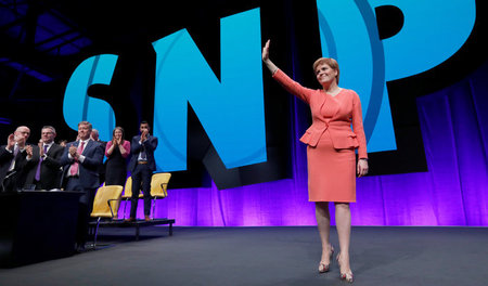 Nicola Sturgeon, Erste Ministerin Schottlands und Vorsitzende de... Nicola Sturgeon, Erste Ministerin Schottlands und Vorsitzende de...
