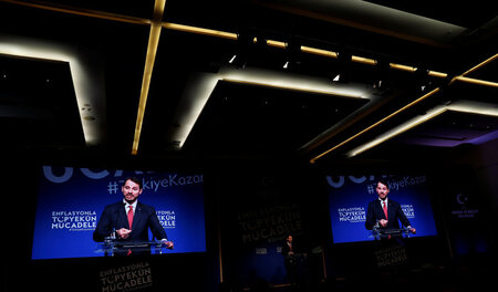 Finanzminister Berat Albayrak erklärte am Dienstag in Istanbul s... Finanzminister Berat Albayrak erklärte am Dienstag in Istanbul s...