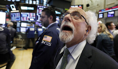 Am Mittwoch brach an der New Yorker Börse Panik aus