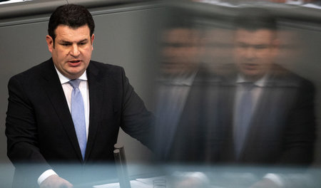 Hubertus Heil, Bundesminister für Arbeit und Soziales, am Donner...